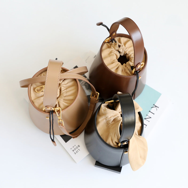 Rom mini Bucket Echt-Ledertasche - VIBE & VOGUE