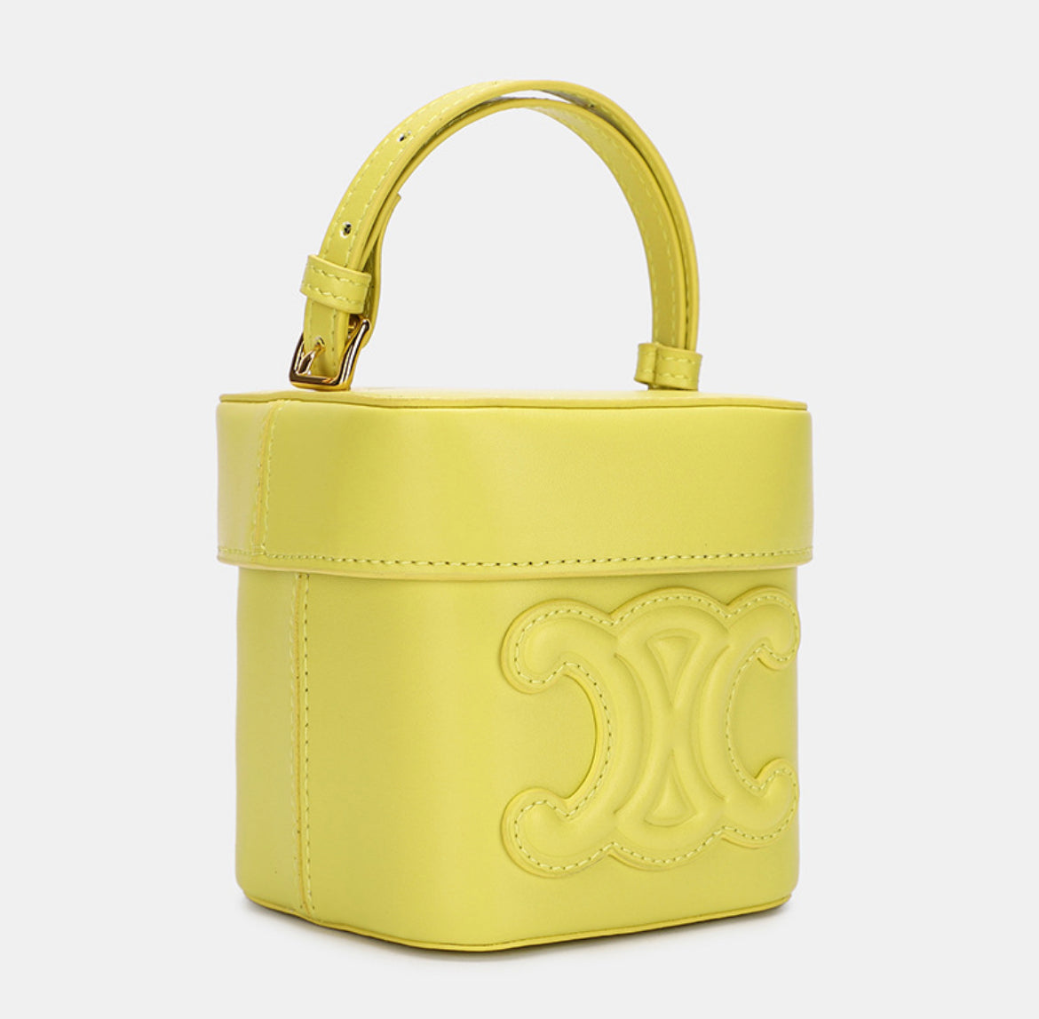 Barcelona mini Bucket Gelb/ Blau/ Braun - VIBE & VOGUE