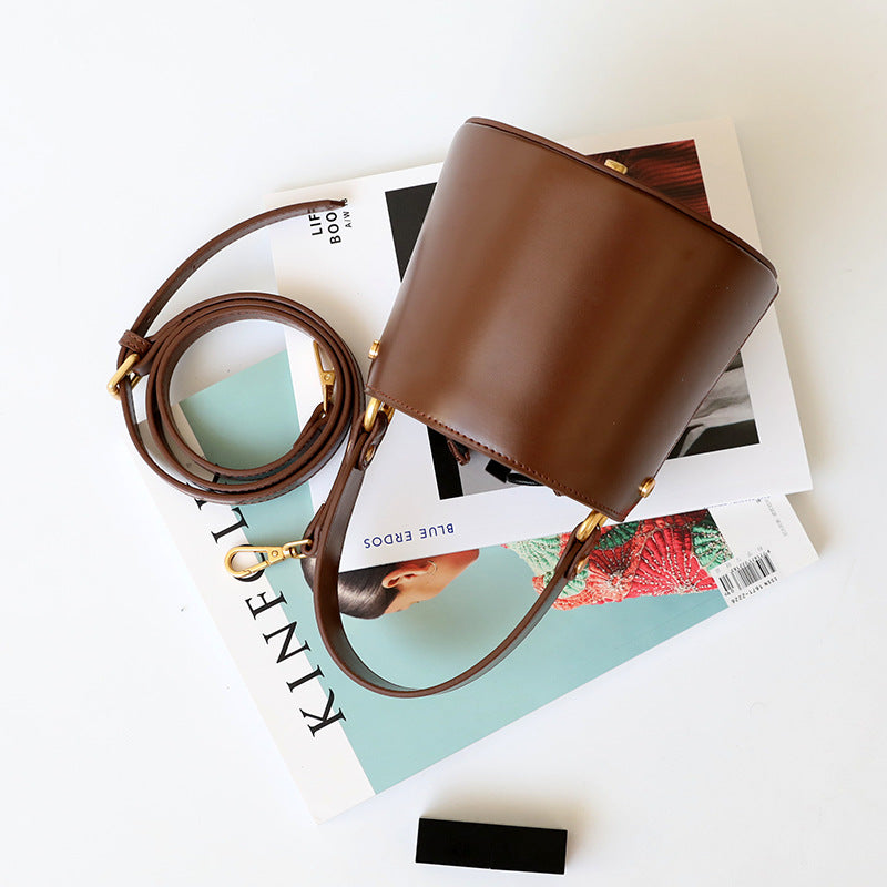 Rom mini Bucket Echt-Ledertasche - VIBE & VOGUE