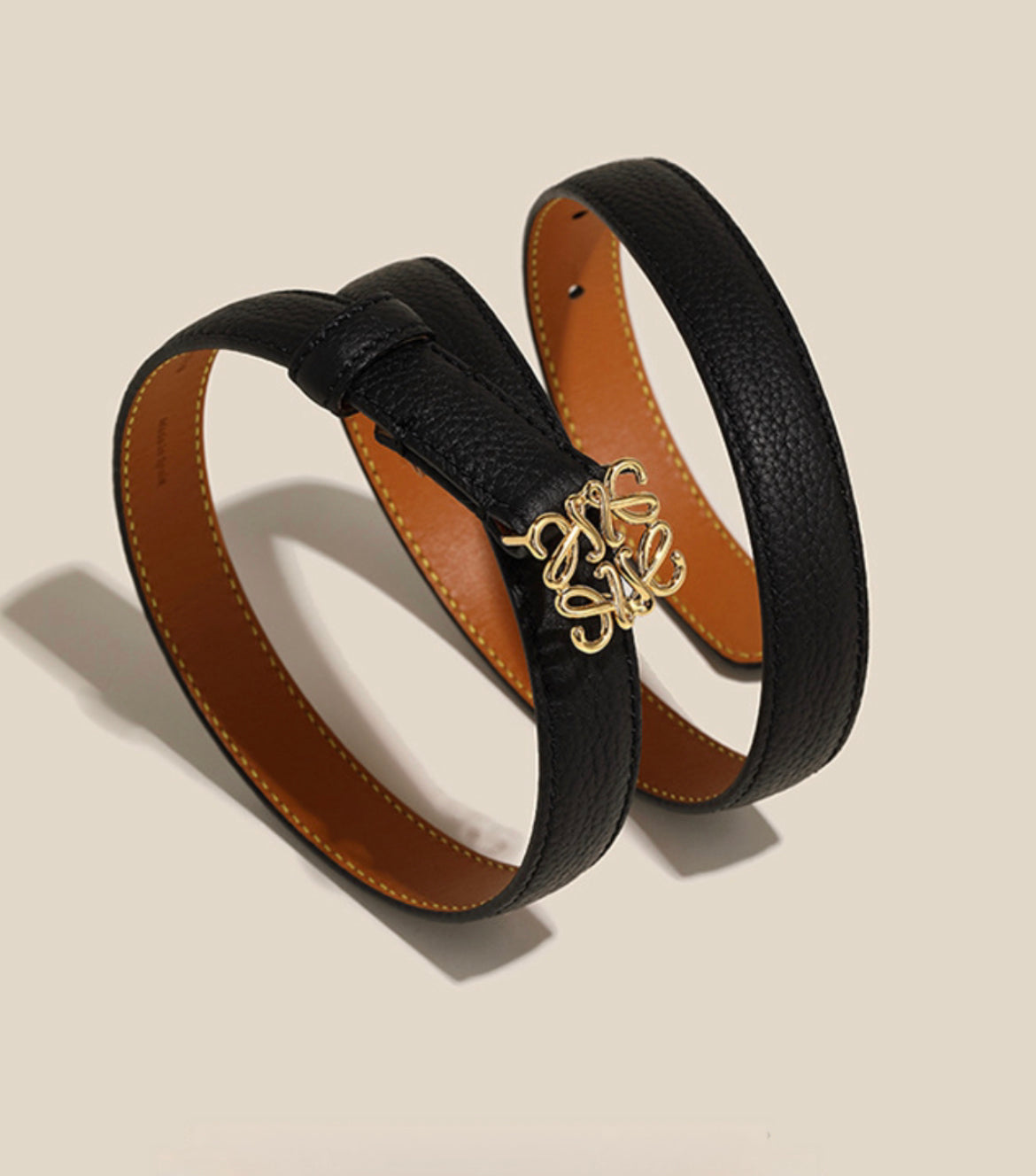 Lyon Gürtel Noir - VIBE & VOGUE