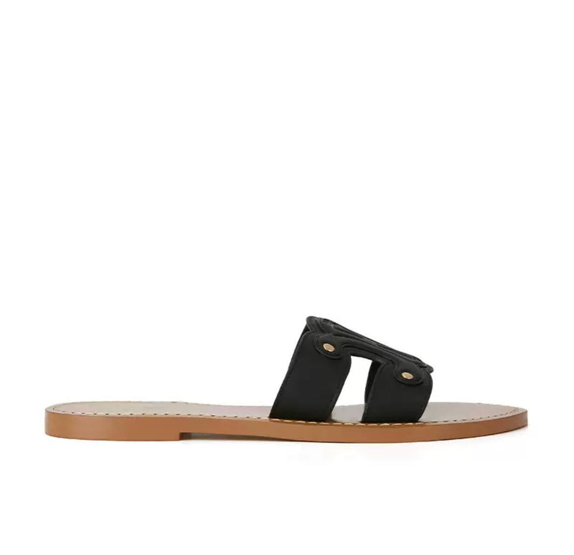 CELINA Slides Black/ Weiß/ Brown - VIBE & VOGUE