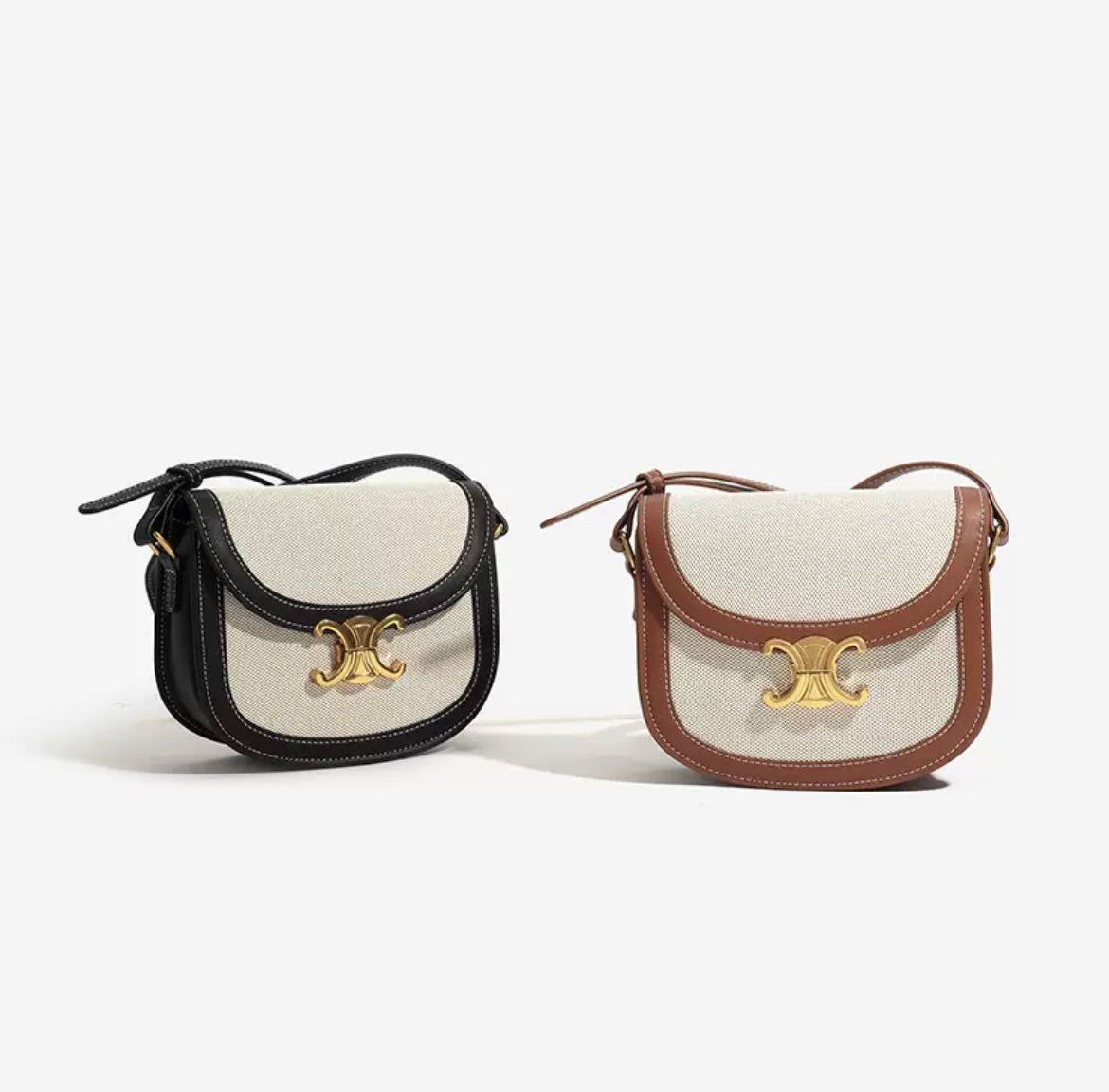 Barcelona Sandbag Black/ Brown - VIBE & VOGUE